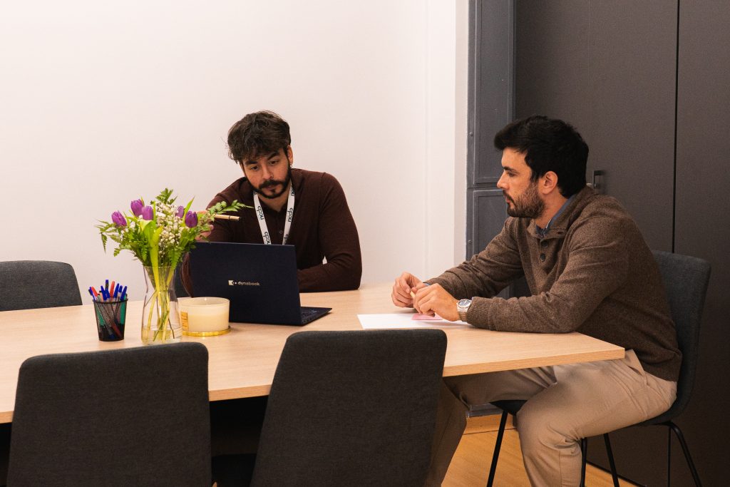 Interior de Espacio Nodo, coworking en Madrid